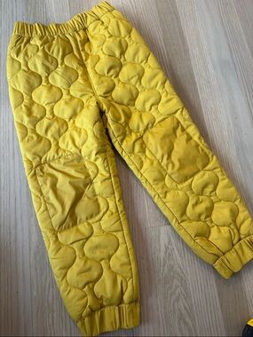 Patagonia - Quilted Yellow Kids' Puffer Pants - Size 5T